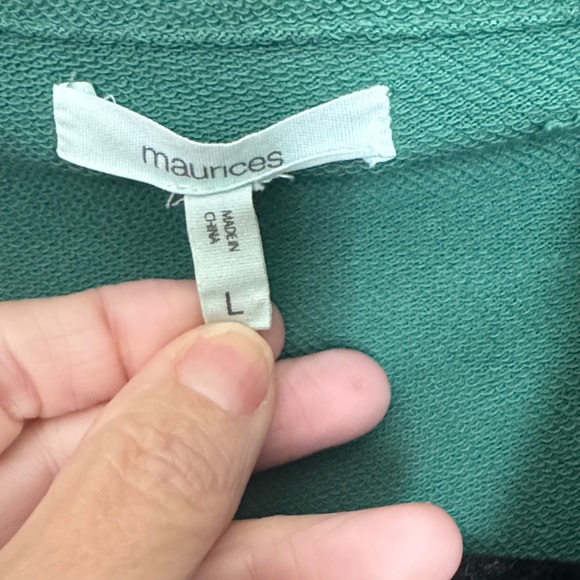 Maurices Green Knit Shirt Jacket Size Large - Picture 2 of 8